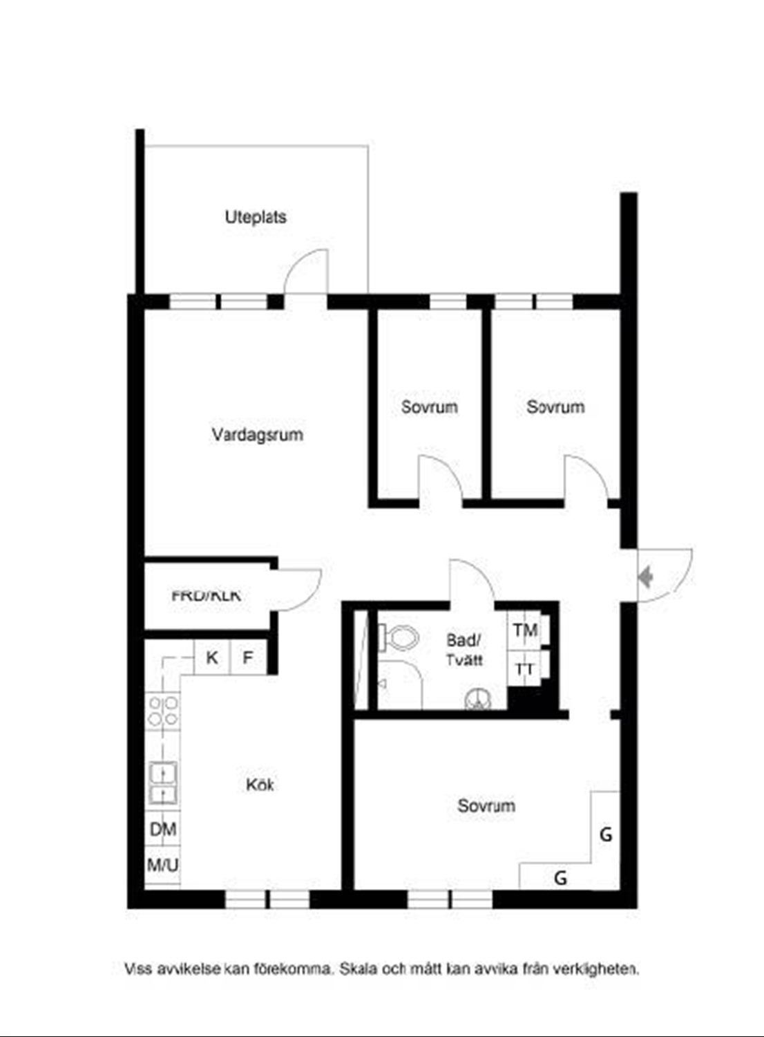 Planritning Hyllie Boulevard 2D